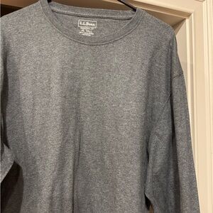 L.L. Bean Men's Long Sleeve Gray Tee